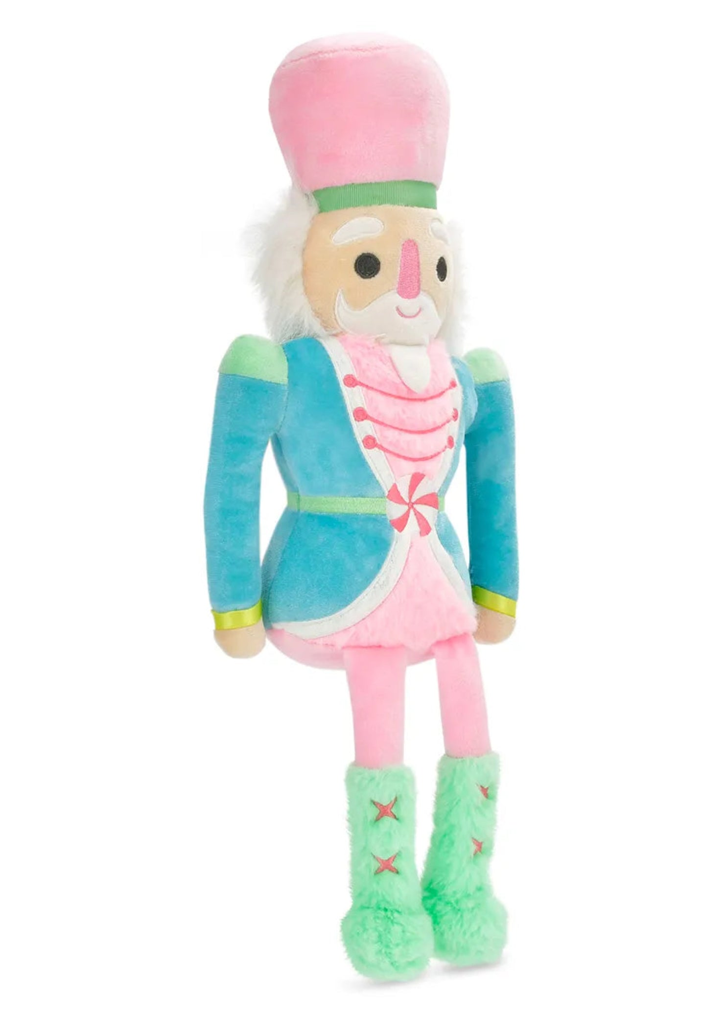 Iscream Polyester Nutcracker Prince Plush in Multicolor, right side view showing fleece jacket and fuzzy boots
