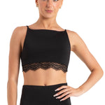 Ocean Breeze Bra Top Black front view