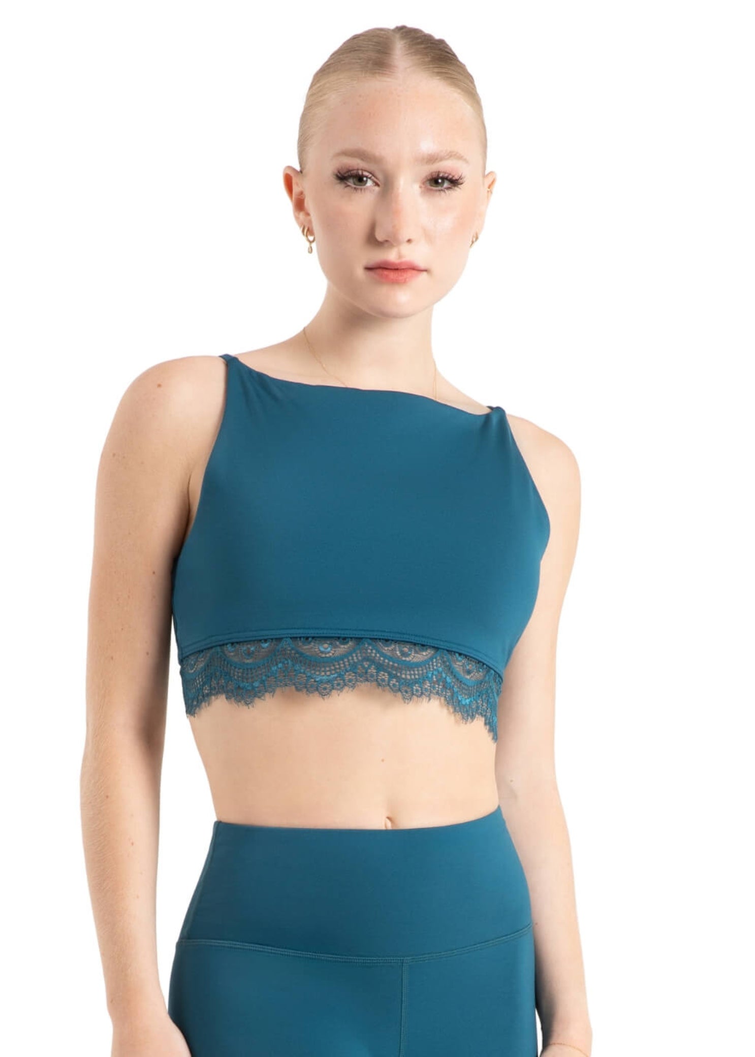 Ocean Breeze Bra Top Legion Blue front view