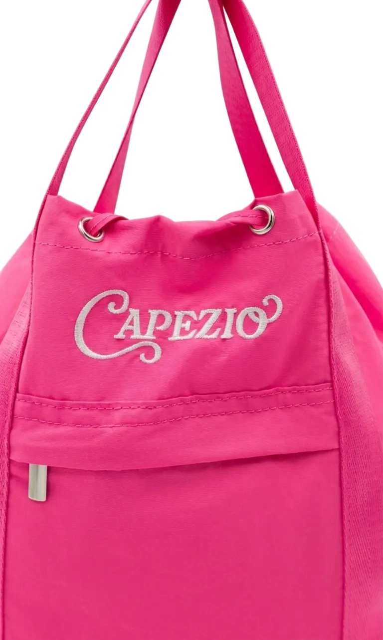 Olivia Multi Way Tote Bright Pink close up view