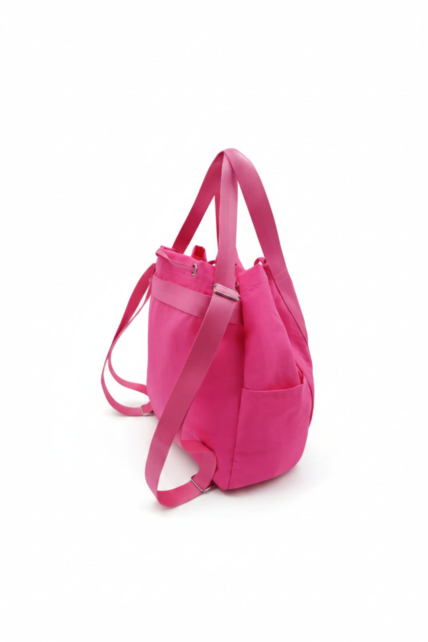 Olivia Multi Way Tote Bright Pink side view