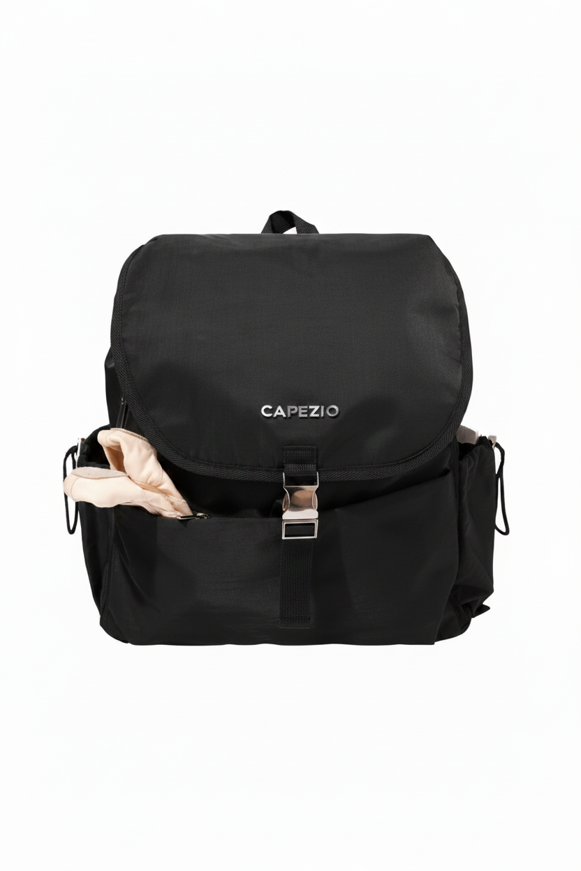 Oxford Travel Backpack Black front view