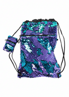 Mermaid Bag purple front view