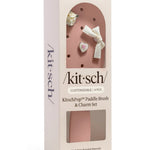Kitsch Paddle Brush in Terracotta, packaging view showing retail box and terracotta paddle brush