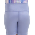 Pearl Short Shiny Periwinkle back view