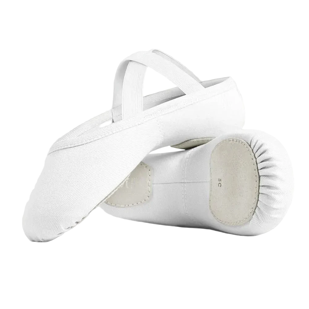 Performa Men’s Ballet Shoe – S0284M White side-bottom view