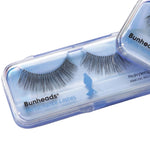Capezio Performance Eyelashes, closeup view showing full lash pair with tapered fibers in clear case