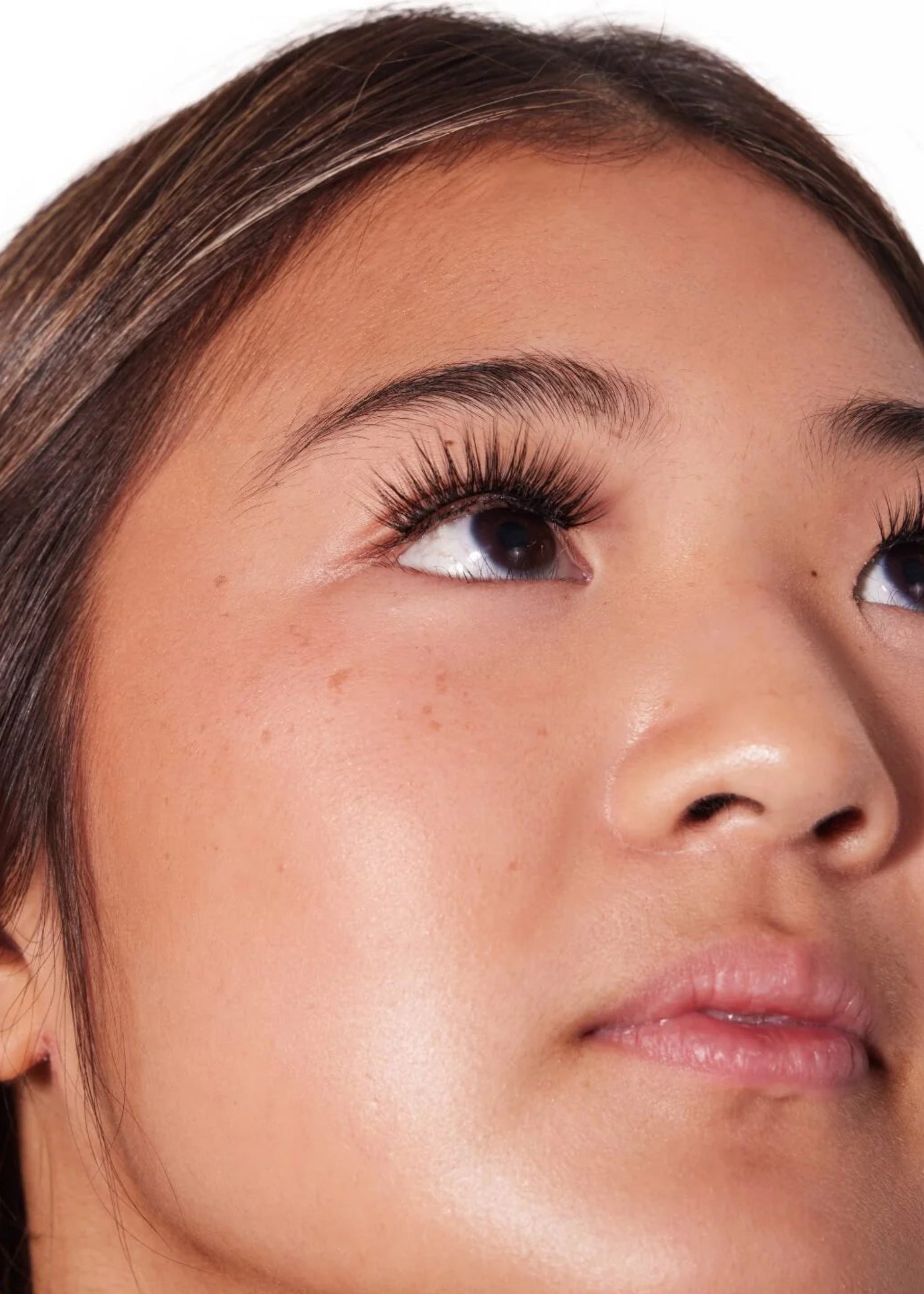 Capezio Polyester Performance Eye Lashes, in-use view showing natural-looking lash effect