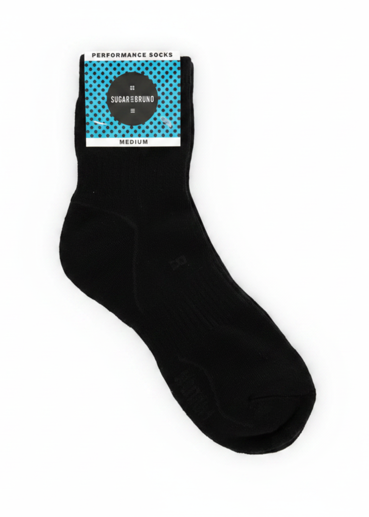 Performance Sock Black side view