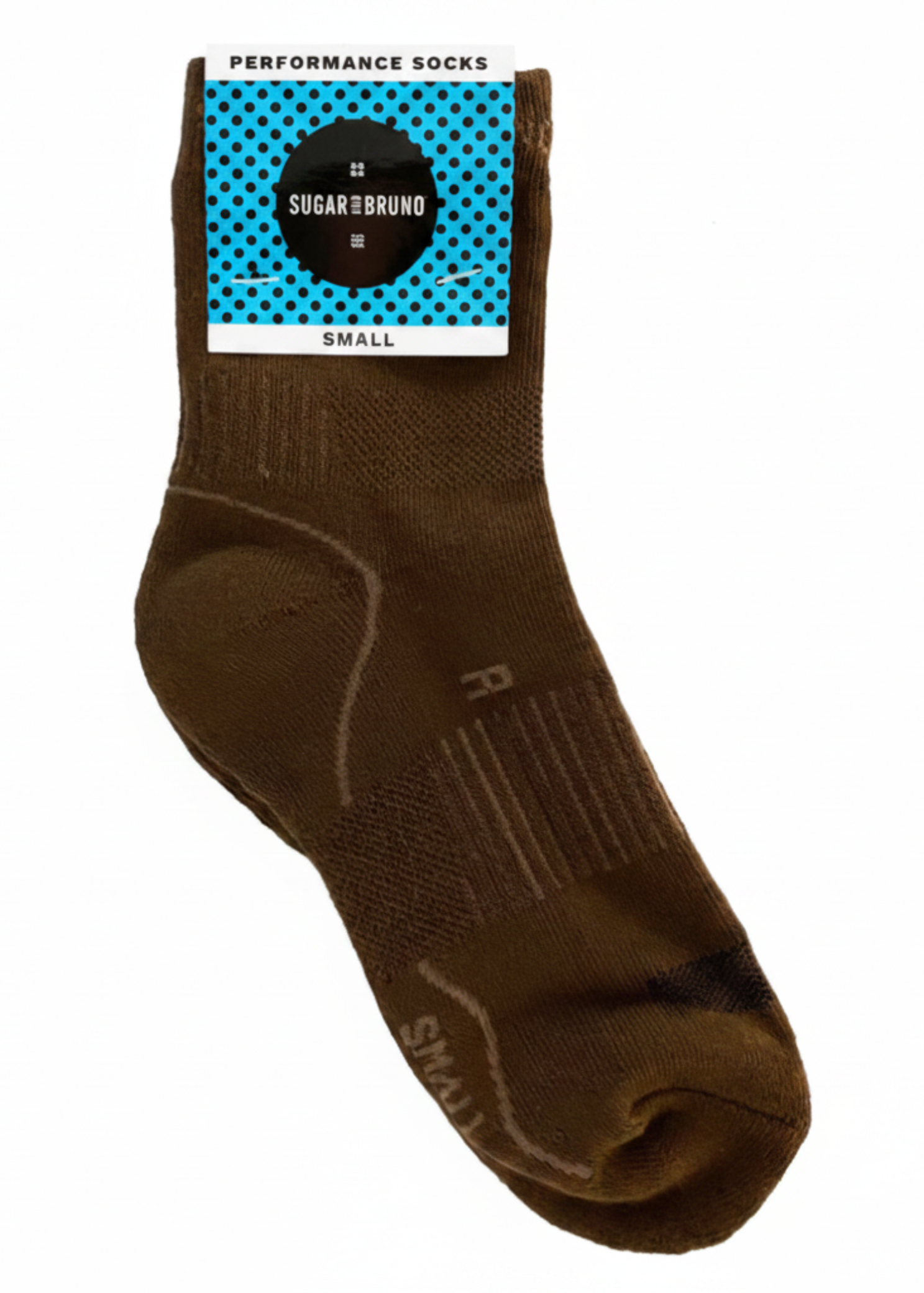 Performance Sock Brown side view