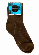 Performance Sock Brown side view