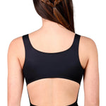 Pinch Front Tank Leotard Black back view