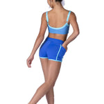Pinstripe Short Blue Raspberry back view