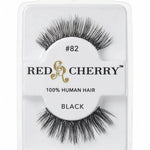 C&J Merchantile Plain Eyelashes, packaging front view showing full human hair lash pair in a clear case