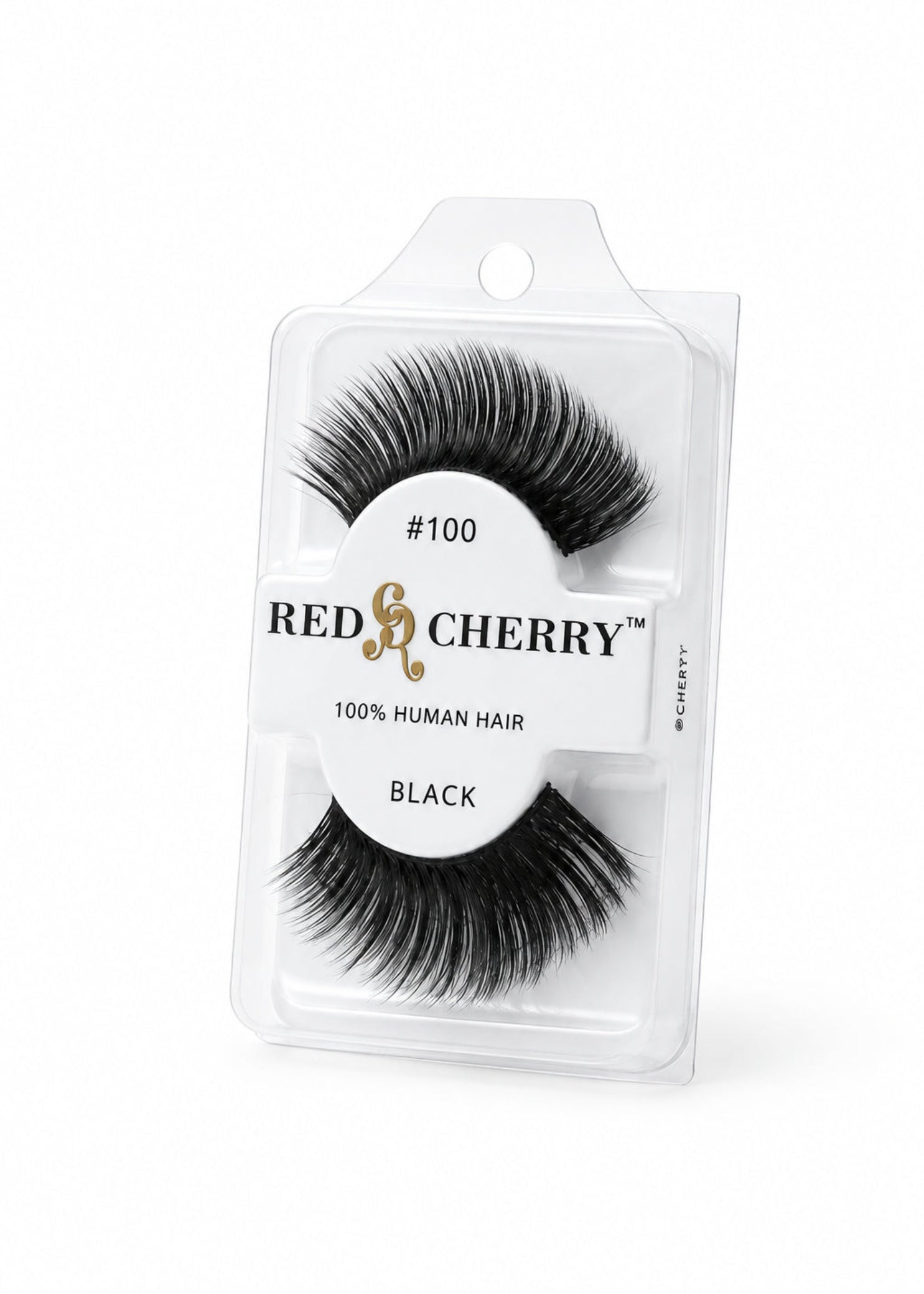 C&J Merchantile Plain Eyelashes, packaging side view showing labeled retail package