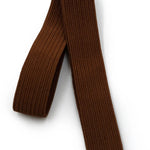 Capezio Pointe Shoe Elastic in Skintone 55, detail view showing ribbed texture and folded ends