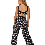 Polka Dot Pant Black back view
