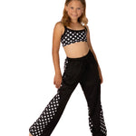 Polka Dot Pant Black front view