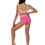 Polka Dot Short Baby Pink back view