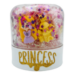 Scattered Slime Princess Slime Kit, front view showing princess charms, crown confetti and iridescent mix-ins