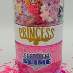 Scattered Slime Princess Slime Kit, front view showing pink slime, princess charm and sparkling mix-ins