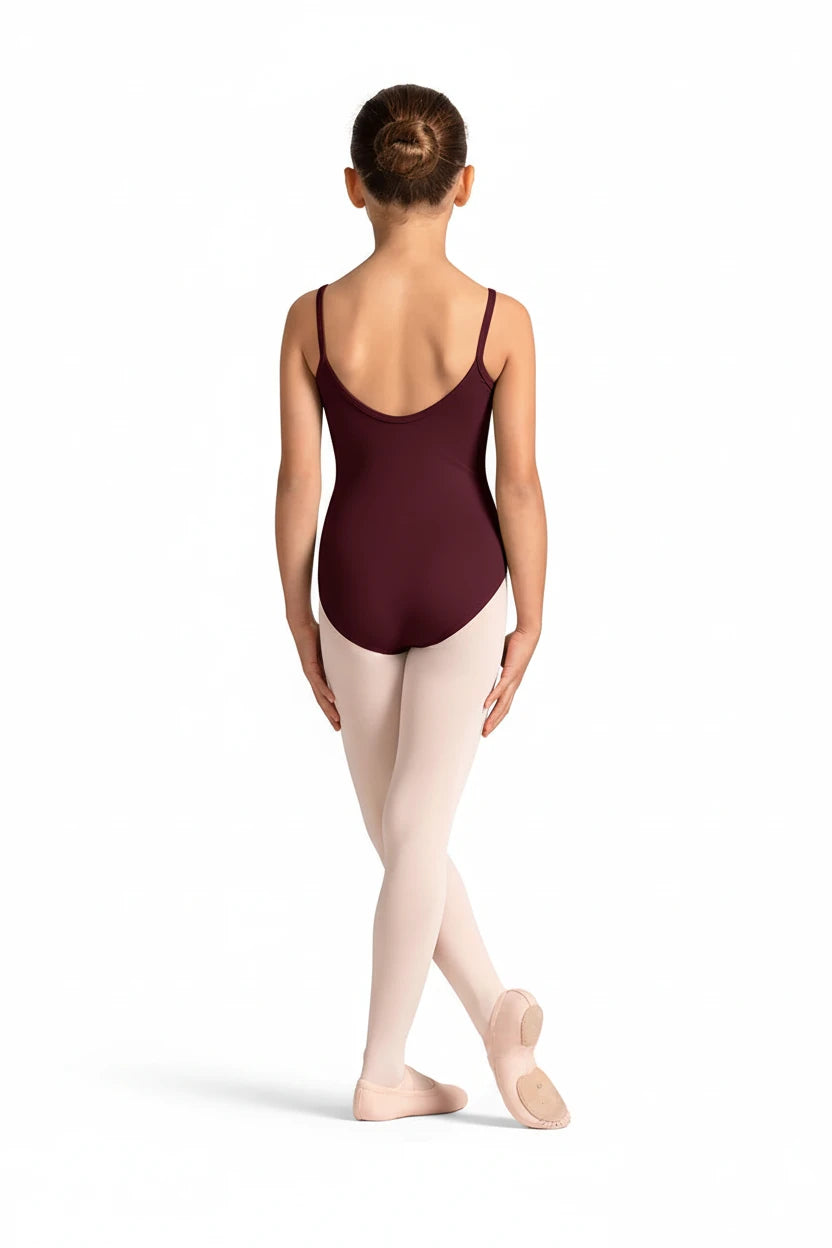 Print Cami Leotard Cabernet back view