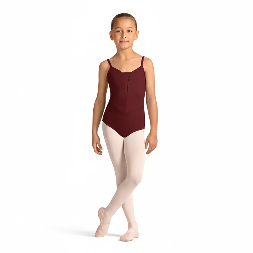 Print Cami Leotard Cabernet front view