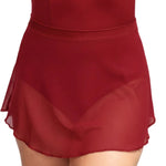Pull-On High Low Skirt Ruby front view