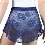 Pull-On High Low Skirt Sapphire back view