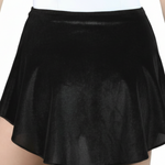 Pull-On High Low Skirt Black back view