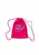 Pull Tie Bag Hot Pink front view