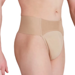 Quilted Dance Belt Nude front view