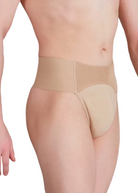 Quilted Dance Belt Nude front view