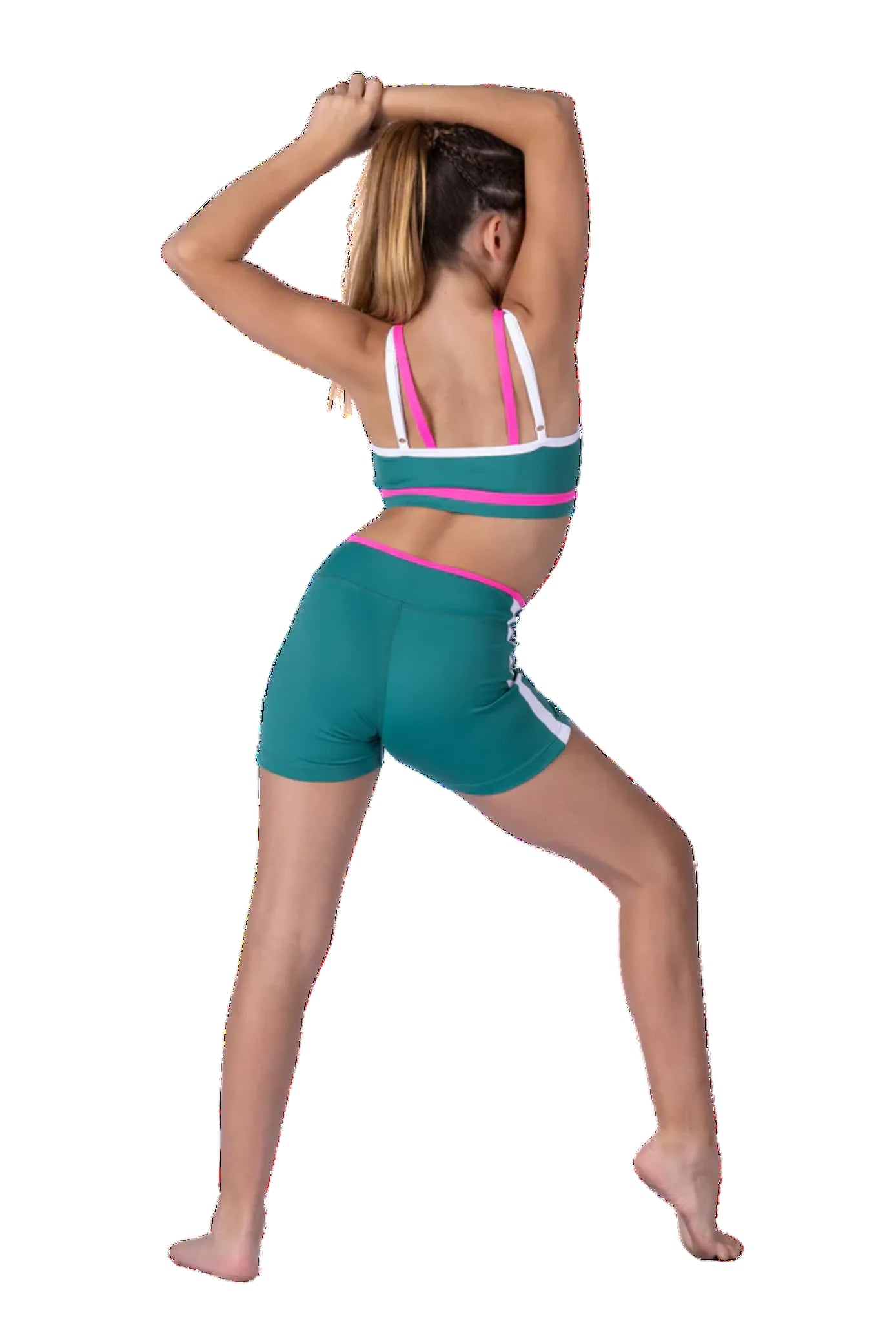 Racer Short Forrest Green back view