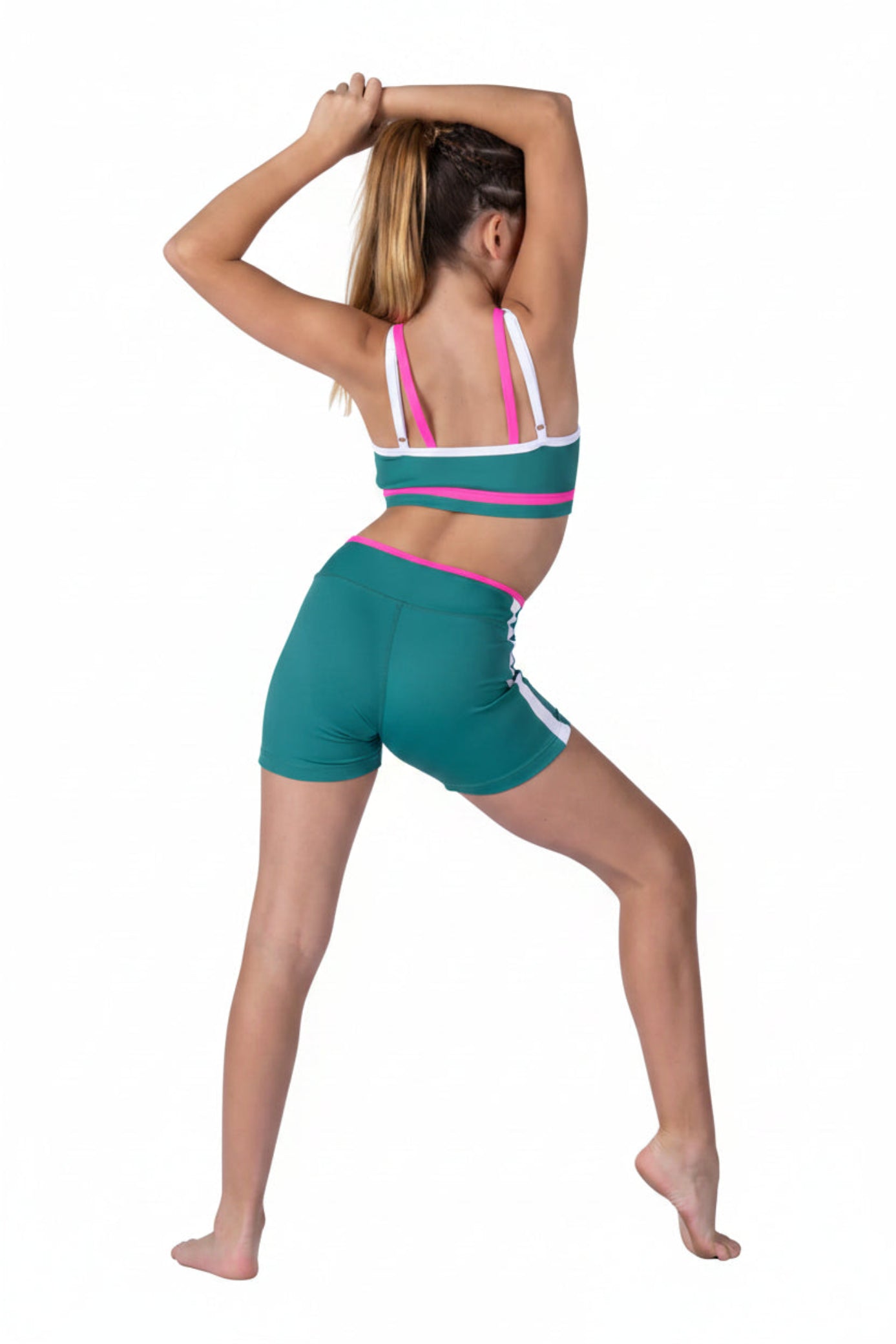 Racer Top Forrest Green back view