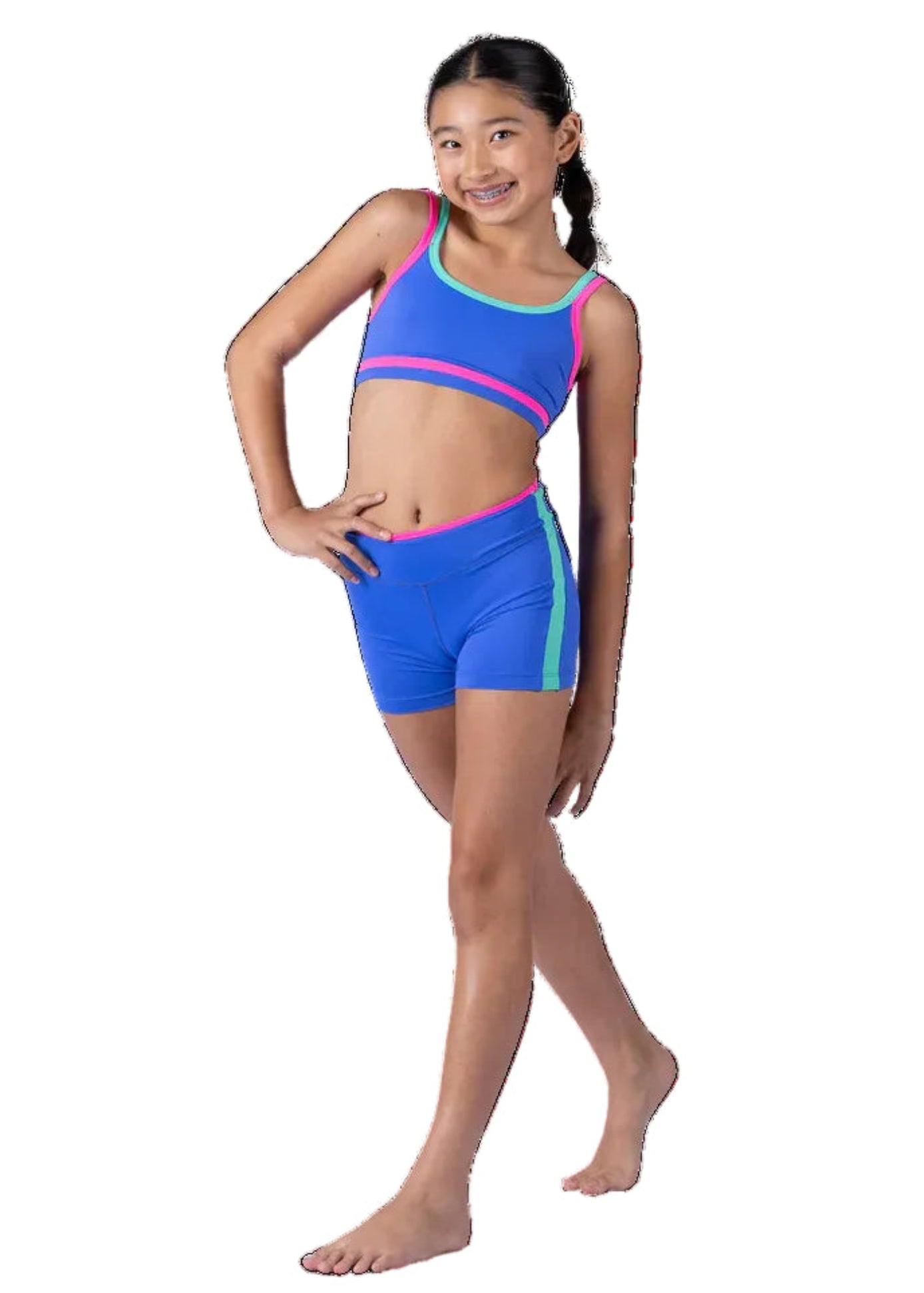 Racer Top Royal Blue front view
