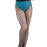 Rhinestone Fishnet Tight Black front view