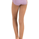 Rhinestone Fishnet Tight Suntan back view