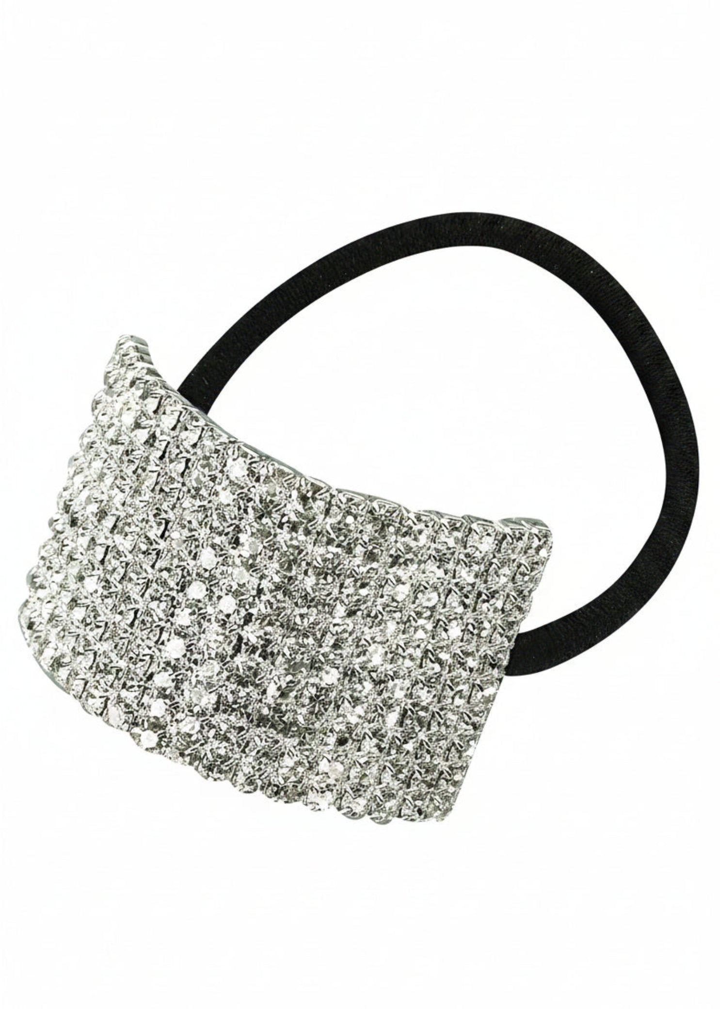 Rhinestone Large Hair Elastic front view