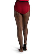 Rhinestone Fishnet Tight Black