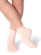 Ribbed Sock Ballet Pink front view
