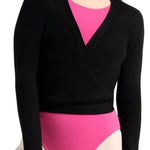 Ribbed Sweater Black front view