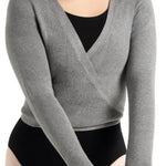 Ribbed Sweater Heather Gray front view