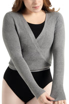 Ribbed Sweater Heather Gray front view