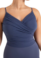 Rose Camisole Leotard Crown Blue detail view