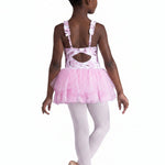 Ruffle Print Dress Pink back view