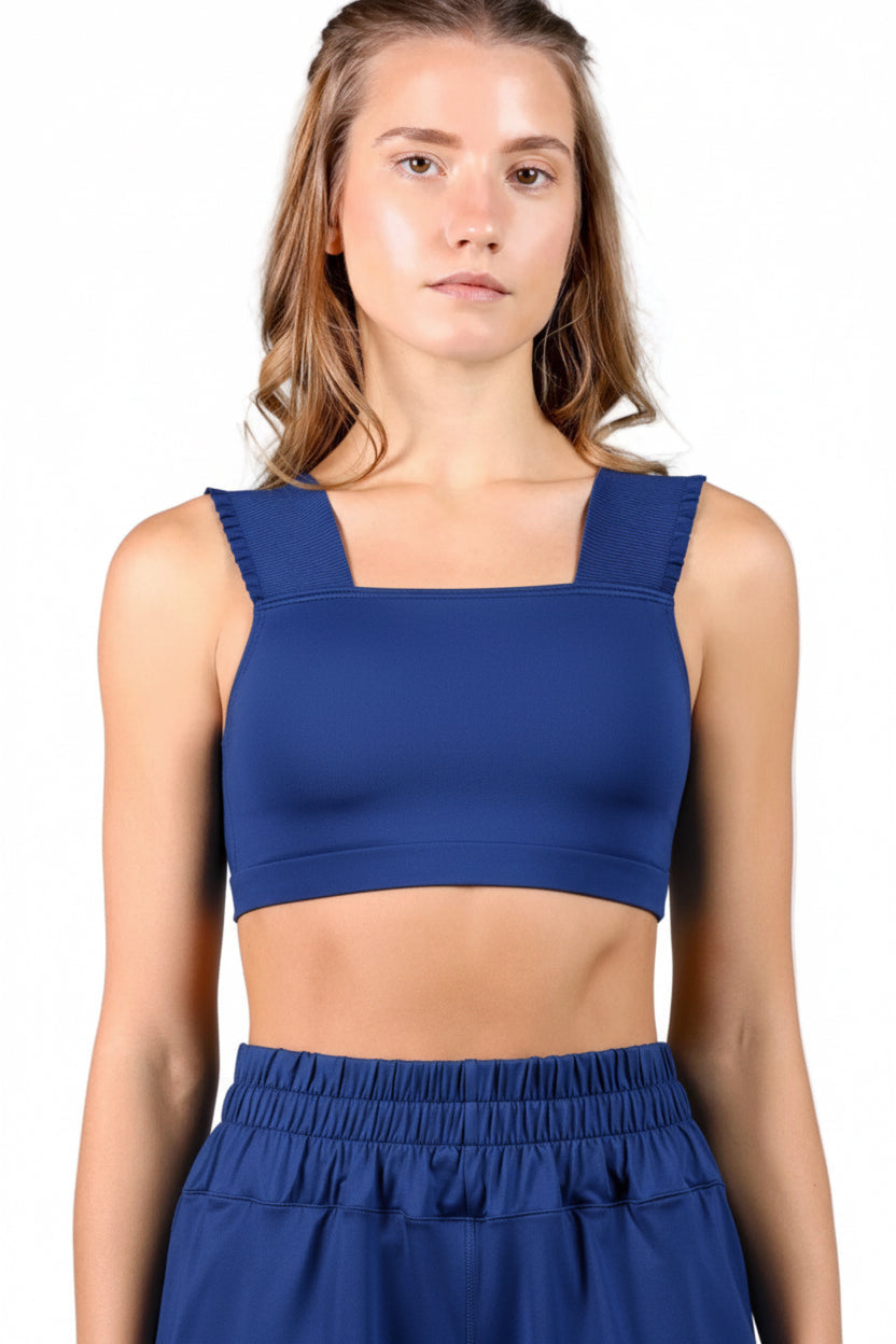 Ruffle Strap Crop Top – 4029A | Mark's Dancewear