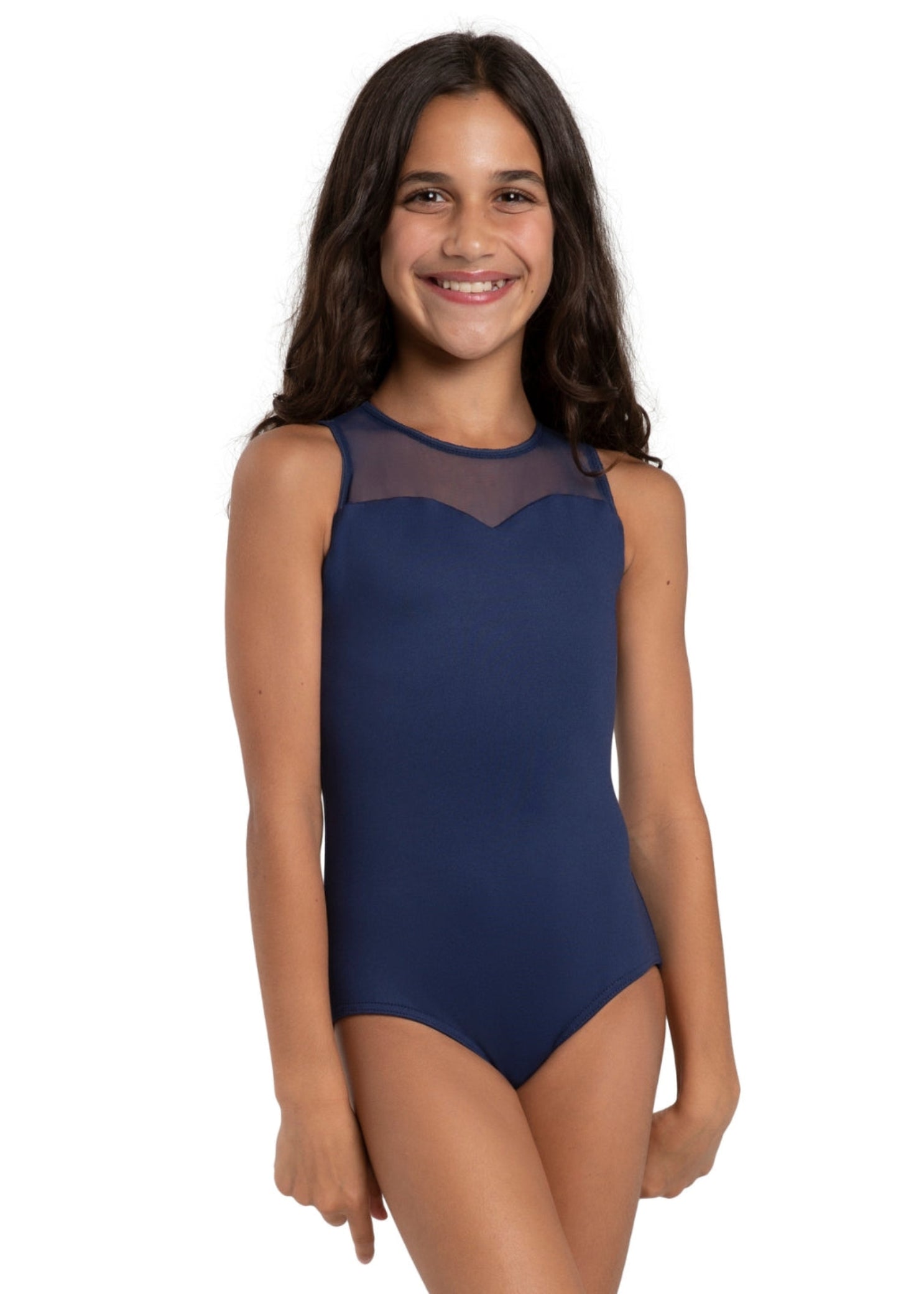 Sweetheart Leotard Navy front view