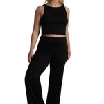 High Neck Top black back view