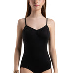 Pinch Cami Leotard Black front view